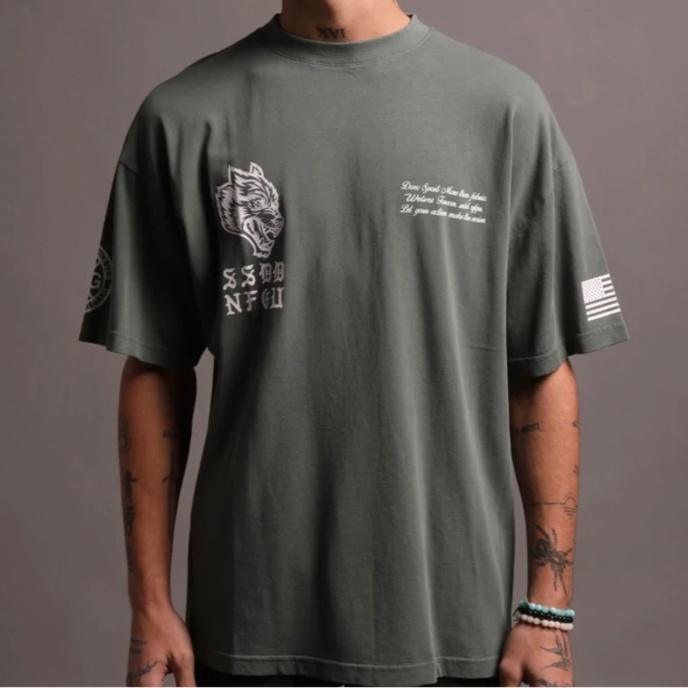 SSDD 2023 "PREMIUM" OVERSIZED TEE IN HUNTER GREEN